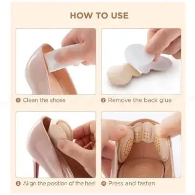 6 Pcs Women Insoles For Shoes High Heel Pad (Random Color) - Image 4