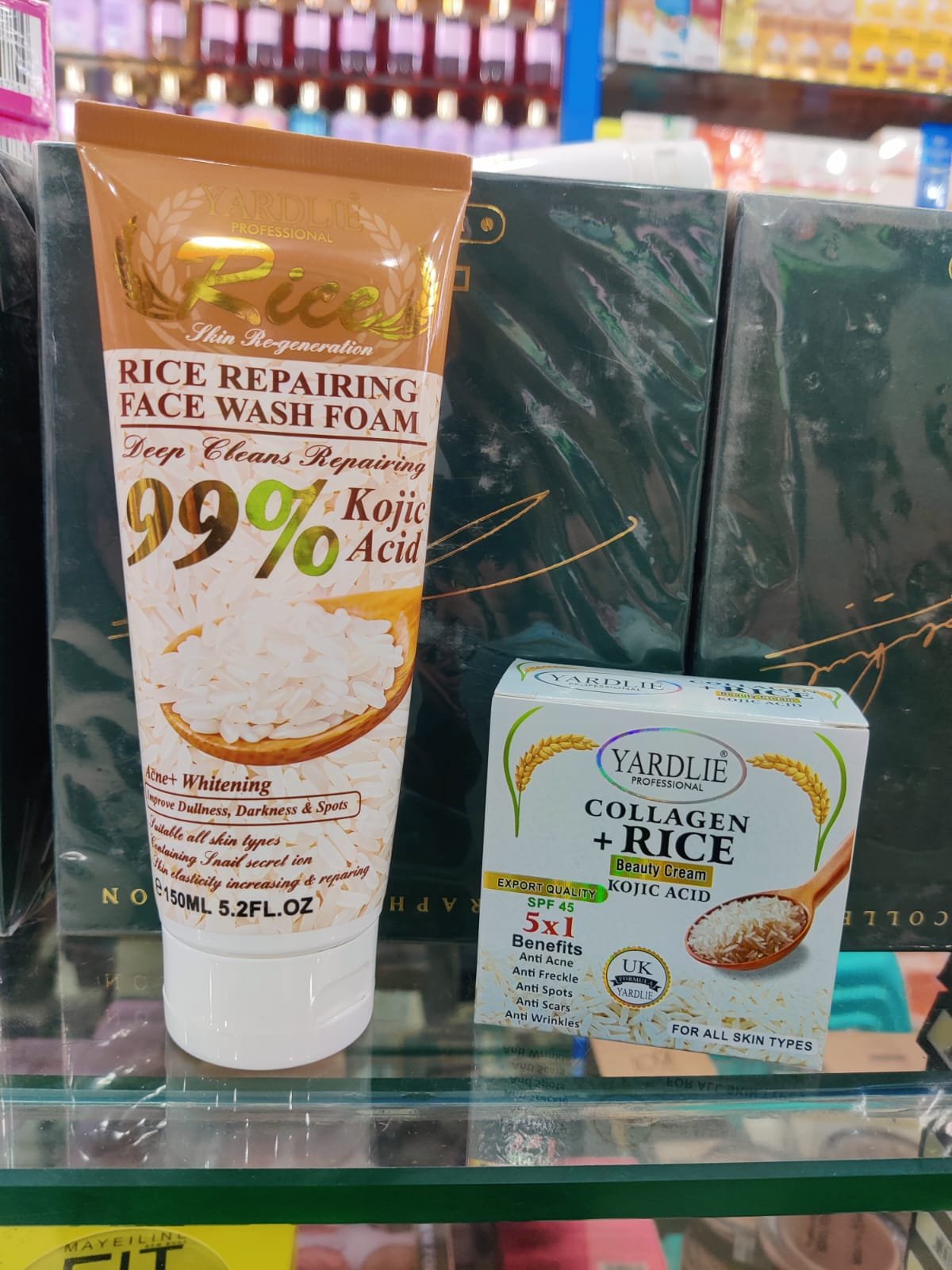 Kit 2 Pcs Deep Facial Cleanser And Repairer With Rice Extract...