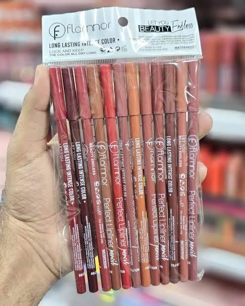 Flormar Lip Pencils Shades Of Nude Package Includes 12 X Lip... - Image 2