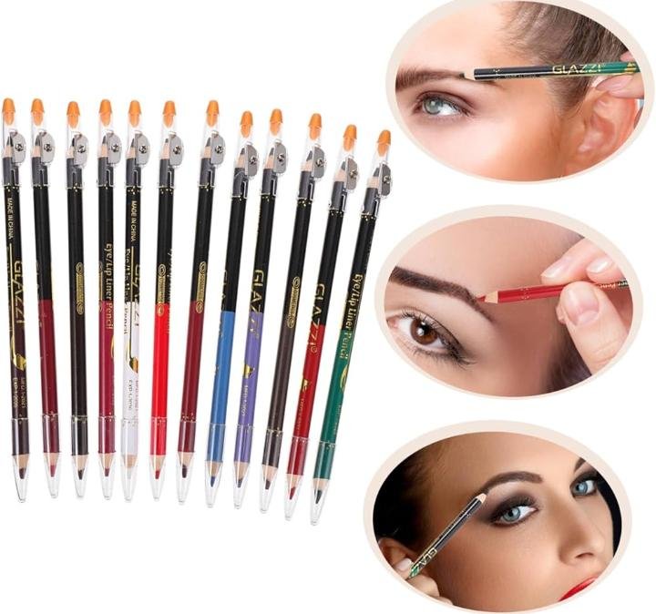 ( Pack Of 6 )2 In 1 Colors Eye Pencil Multipurpose Eye Pencil... - Image 5