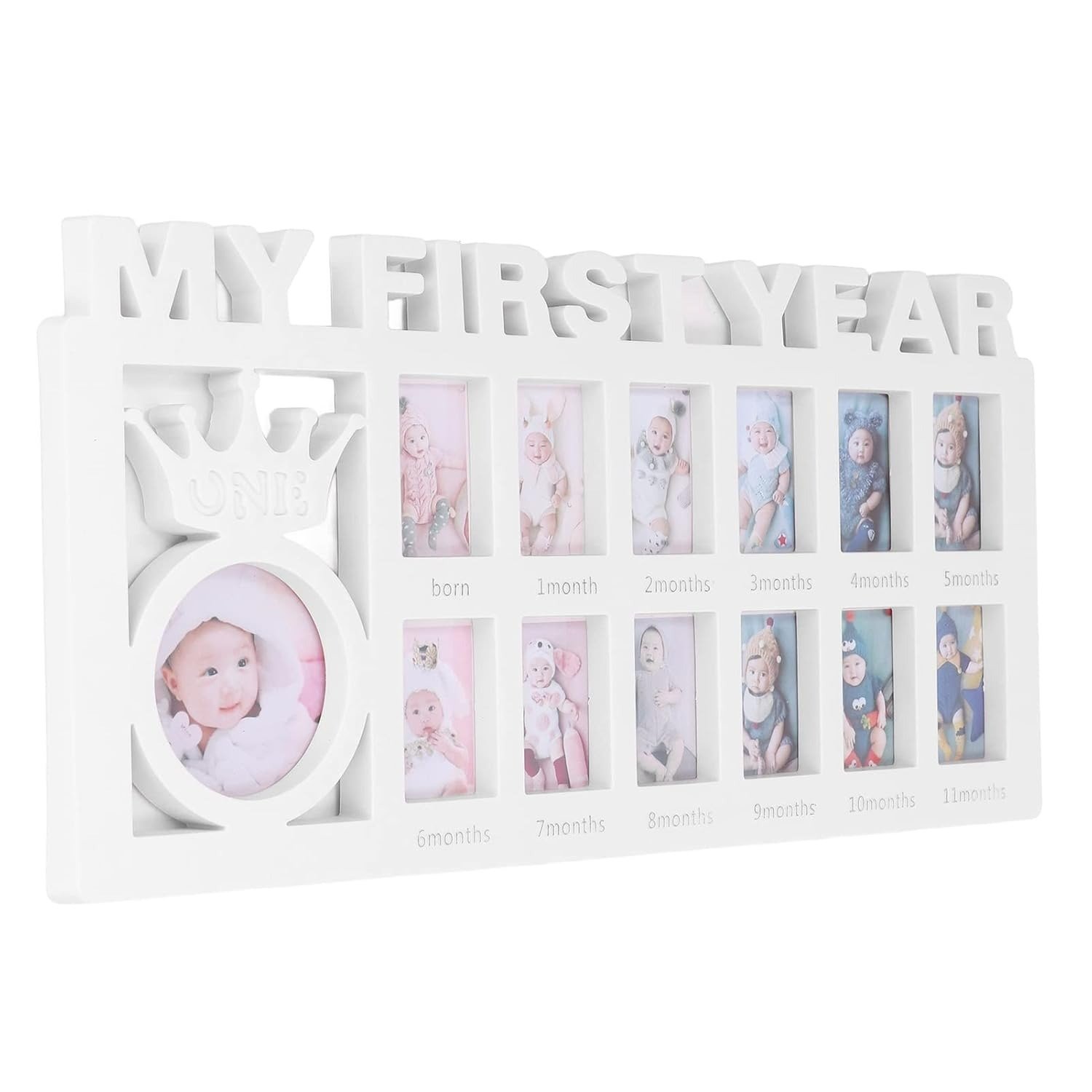 Newborn Baby Photo Frame Baby Pictures Plastic Frame For 12 Months... - Image 5