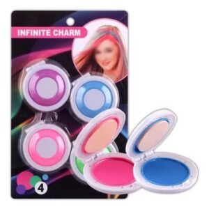 Pack Of 4 Temporary Hair Chalks  4 Colors Hair Dye Powder...