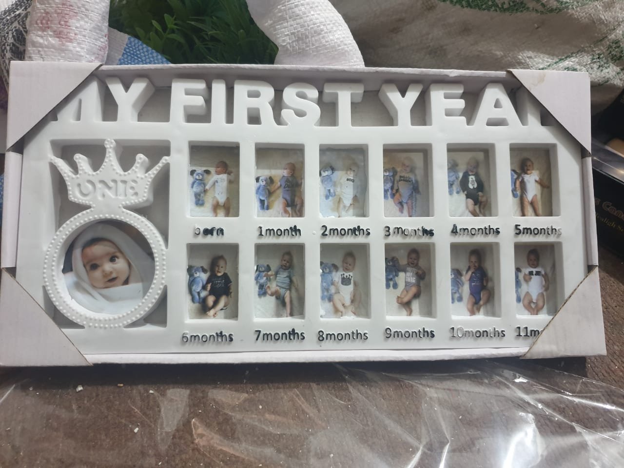 Newborn Baby Photo Frame Baby Pictures Plastic Frame For 12 Months... - Image 2