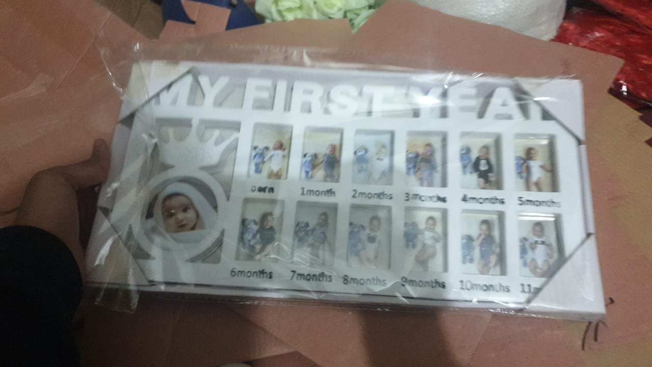 Newborn Baby Photo Frame Baby Pictures Plastic Frame For 12 Months...