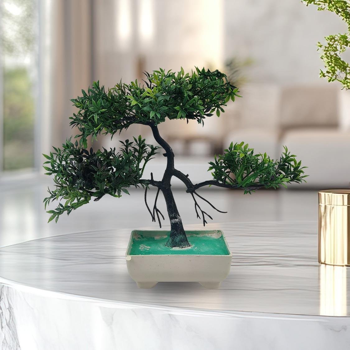 Pack Of 3 Bonsai Trees, ( Green, Yellow, Orange ) Room Decor...
