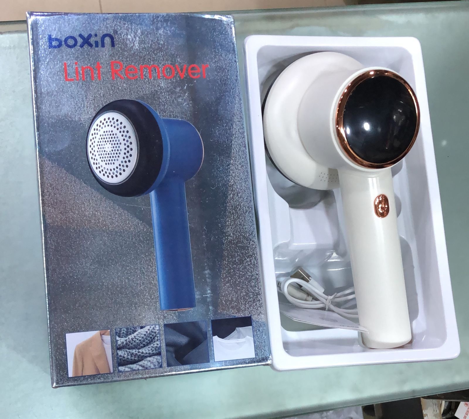 Boxin Portable Lint Remover Rechargeable With Led Display Usb...