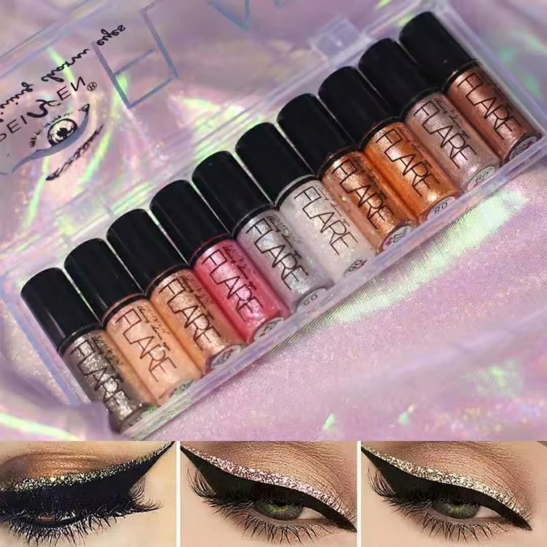 Pack Of 6 Mocallure Metallic Shiny Waterproof Glitter Eyeshadow... - Image 4