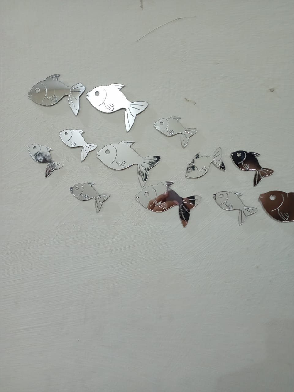 30 Pcs Acrylic Fishes Mirror Wall Art Decor Fishes Mirror... - Image 4
