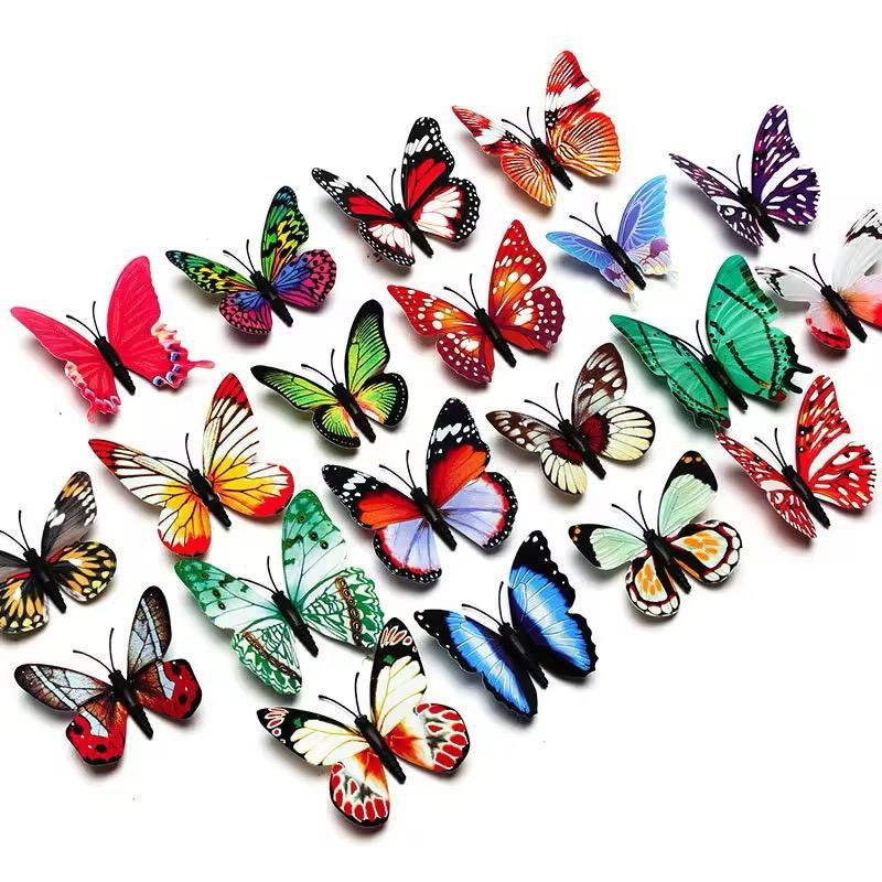 Pack Of 12 3D Simulation Butterfly Fridge Magnet Decoration Craft... - Image 3
