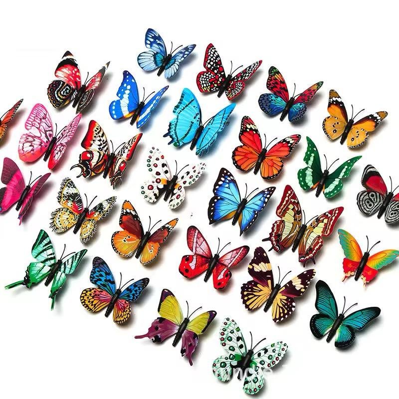Pack Of 12 3D Simulation Butterfly Fridge Magnet Decoration Craft... - Image 4