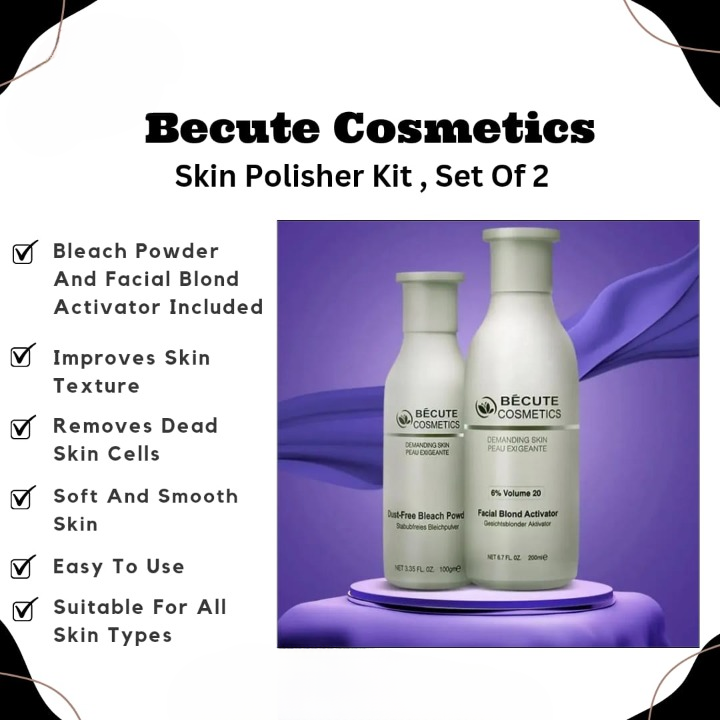 Becute Skin Polish Set - Becute Bleach Powder &Amp; Facial Blonde... - Image 3