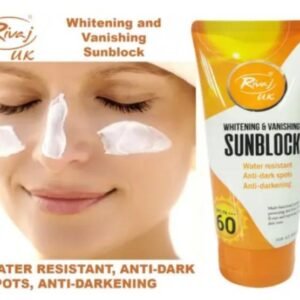 Rivaj Sunblock Whitening &Amp; Vanishing Spf60 Ideal For All Skin...