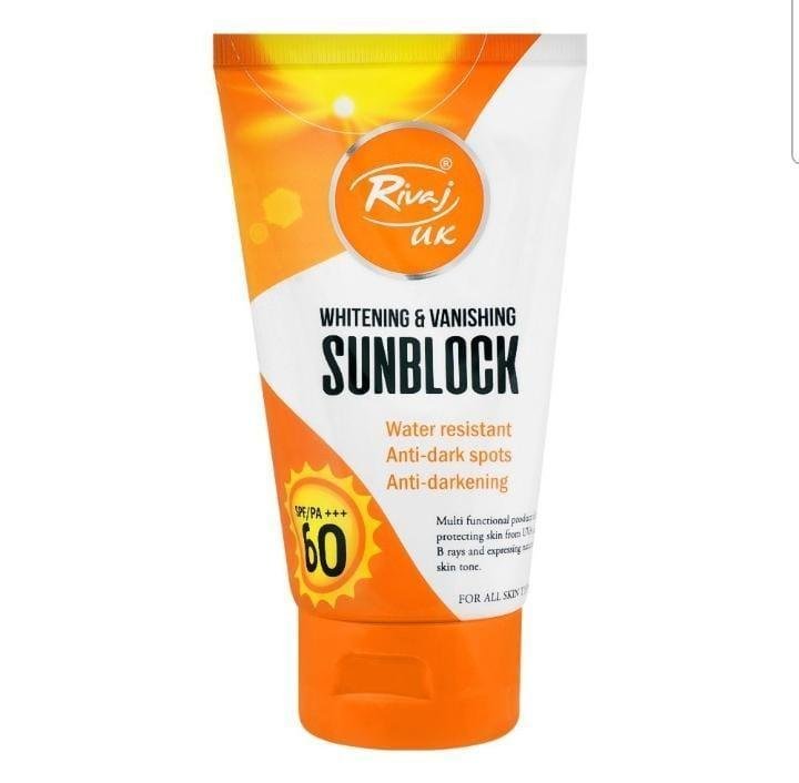 Rivaj Sunblock Whitening &Amp; Vanishing Spf60 Ideal For All Skin... - Image 4