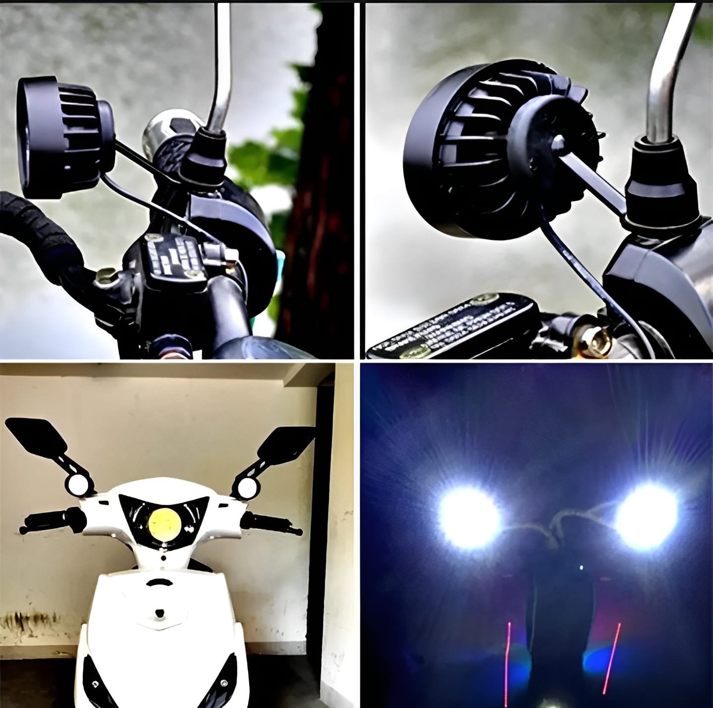 2 Led Plus Button Led Headlight &Amp; Button Assist Lamp For... - Image 3