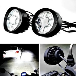 2 Led Plus Button Led Headlight &Amp; Button Assist Lamp For...