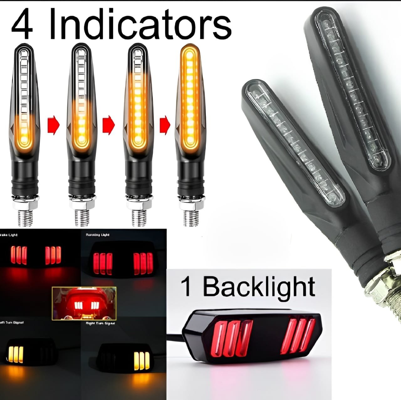 Set Of 4 Fancy Indicators For All Bikes + Free Backlight - Image 3