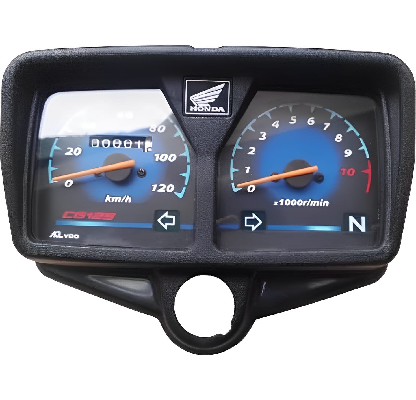 Premium All-Black Speedometer For Cg 125 Motorcycle &Amp; Honda...