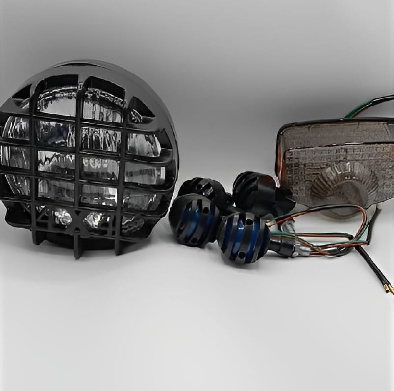 Pack Of 3 Cafe Racer Kit Item'S Cafe Racer Style Bike Lighting Set