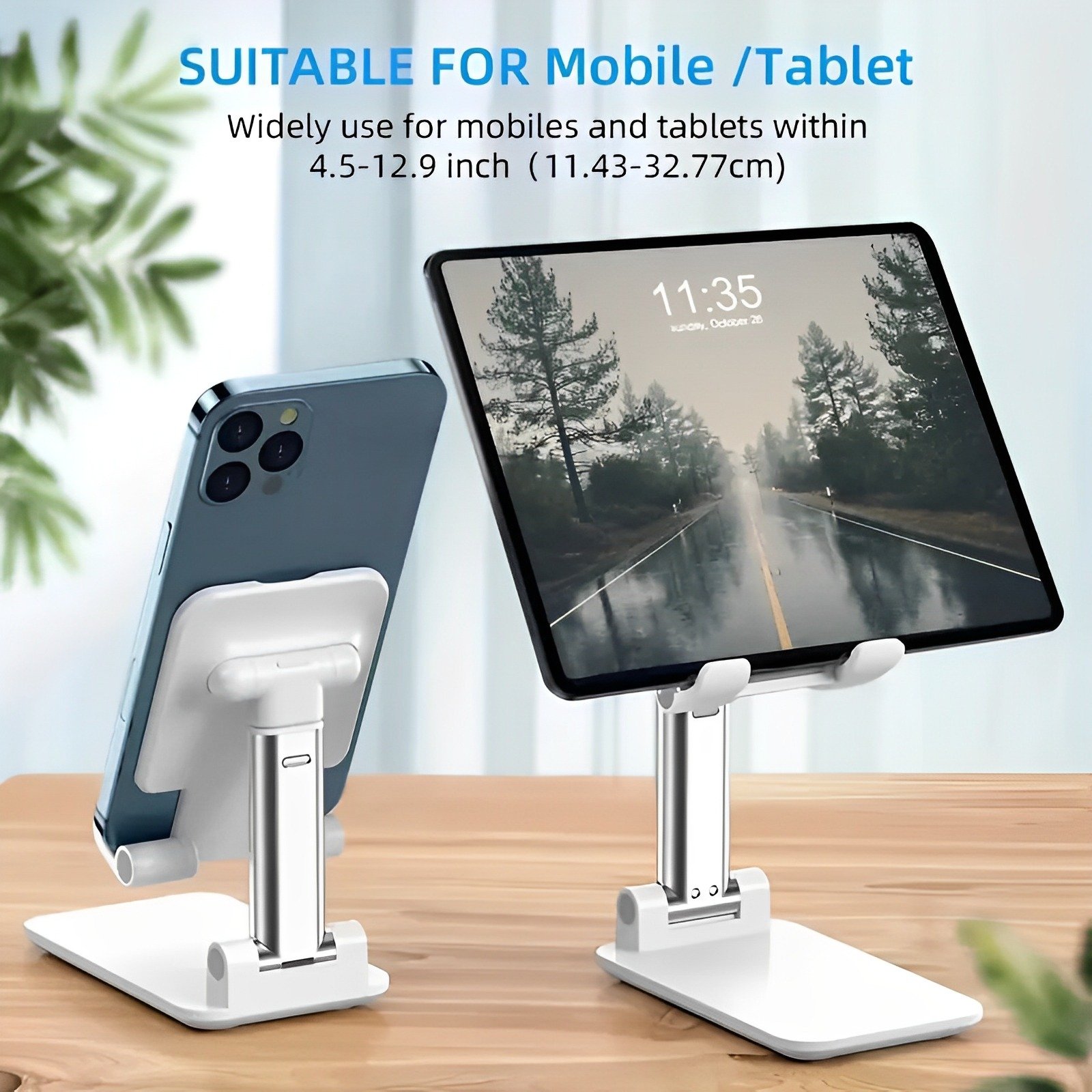 Foldable &Amp; Adjustable Mobile Phone And Tablet Stand - Image 3