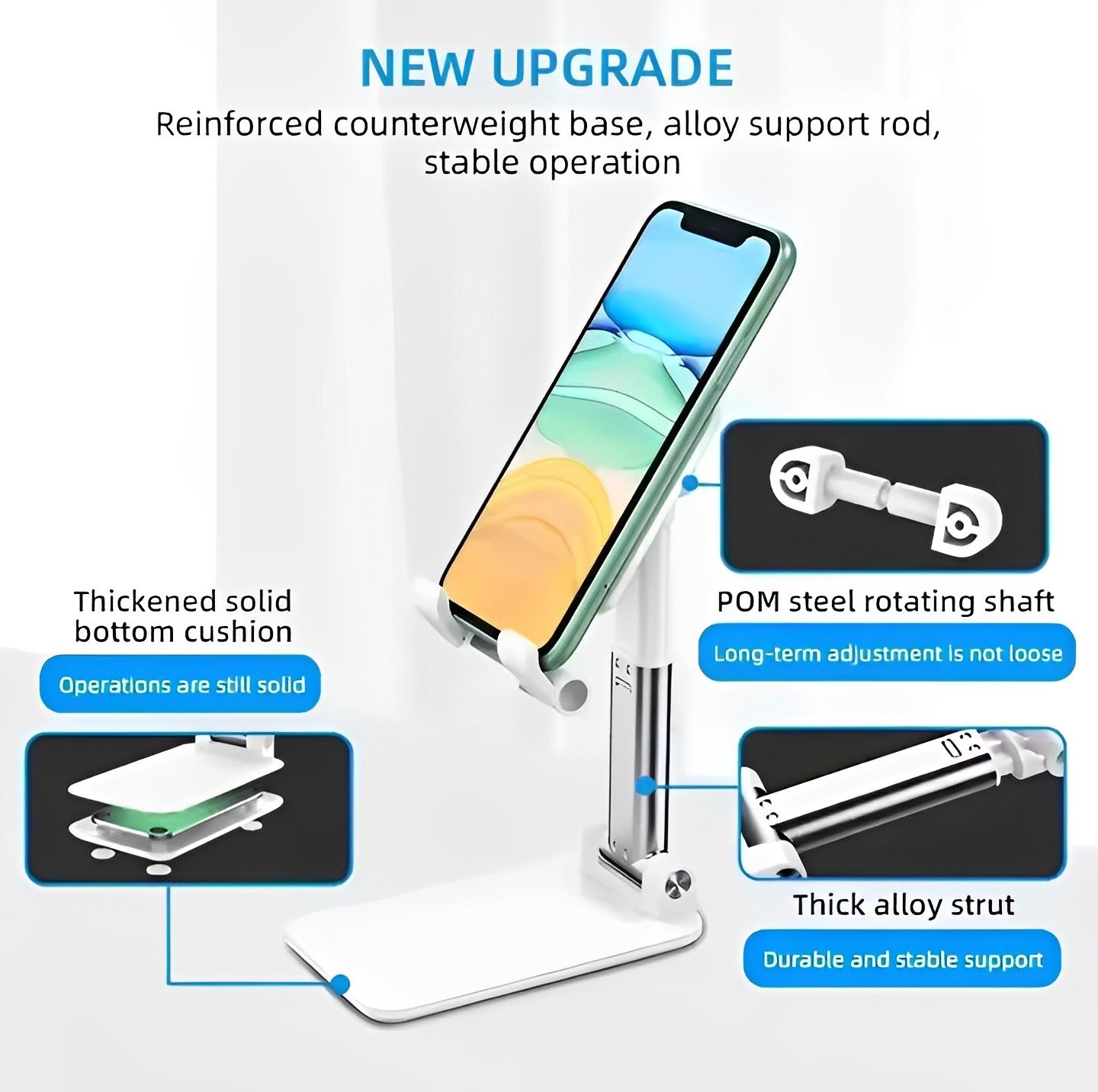 Foldable &Amp; Adjustable Mobile Phone And Tablet Stand - Image 2