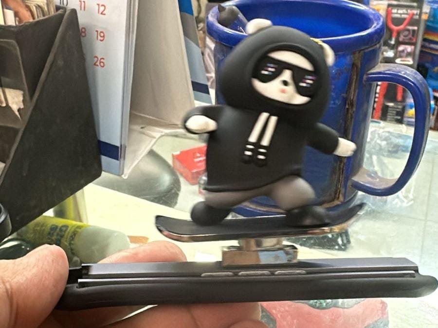 Funny Skateboard Bear Car Dashboard Decoration