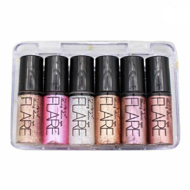 Pack Of 6 Mocallure Metallic Shiny Waterproof Glitter Eyeshadow... - Image 3