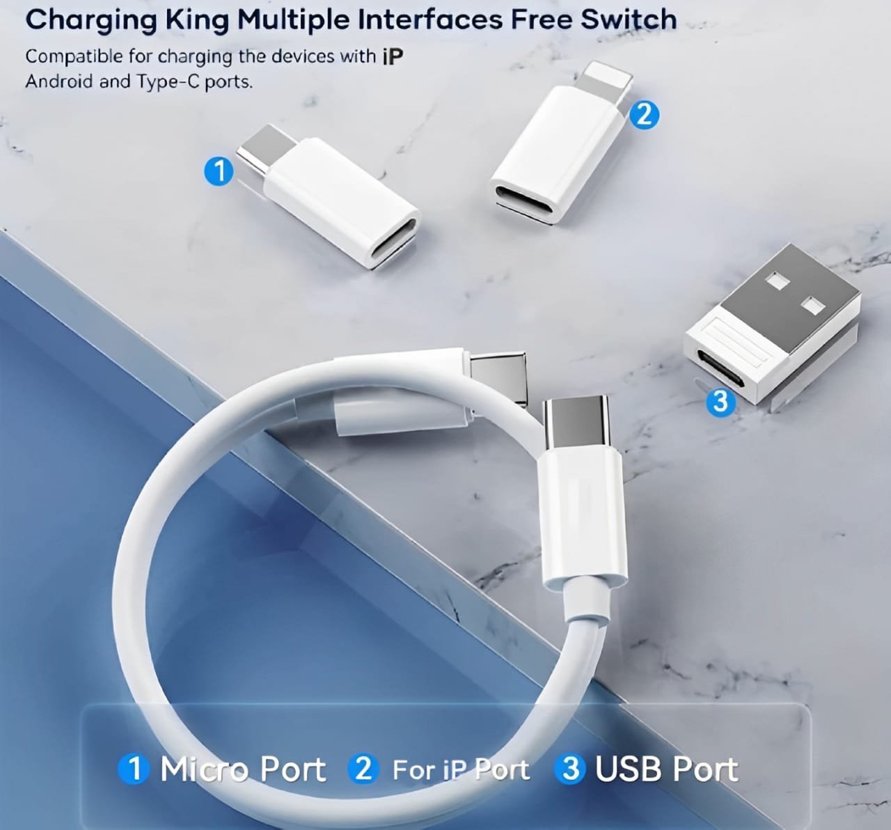 ( 5 In 1 ) Data Cable Set All Solutions In One - Image 4