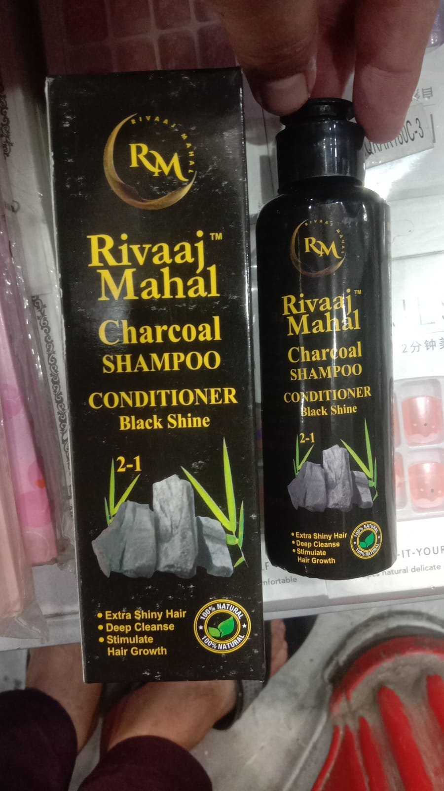 Rivaaj Mahal Charcoal Shampoo + Conditioner - Image 3