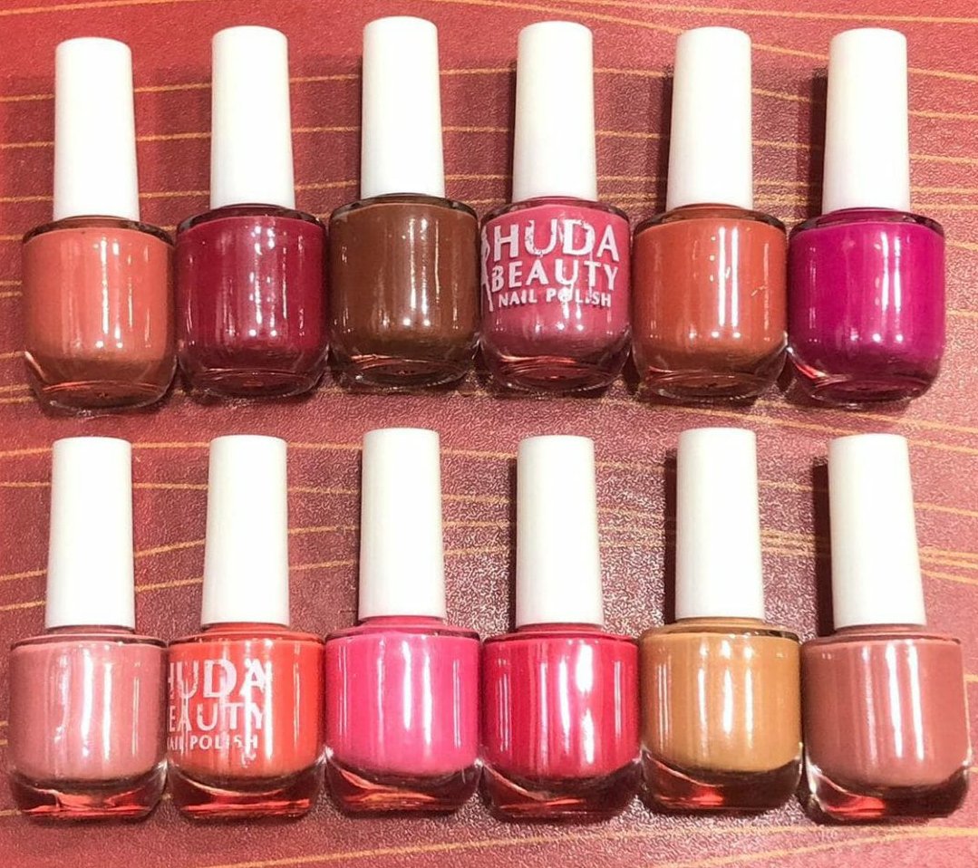 Huda Beauty Nude Nail Polish Set (6 Pcs Random Colors) With Free... - Image 2