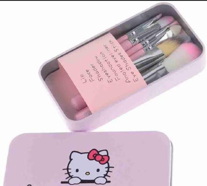 07 Pcs Kitty Style Brushes Makeup Brush Set - Image 3