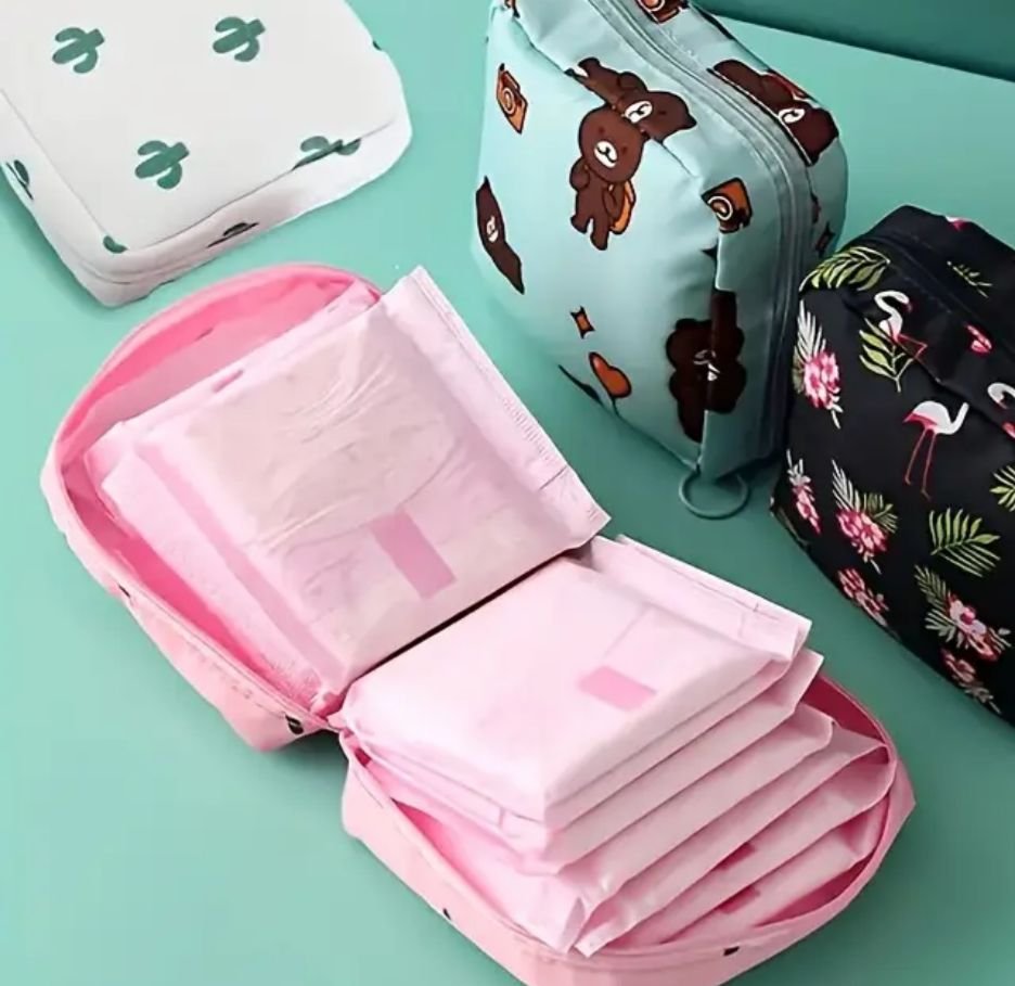 Women Portable Pouch Napkin Cosmetic Bags Organizer / Sanitary... - Image 5