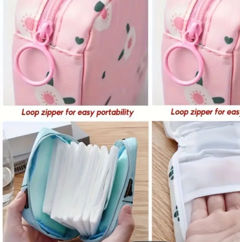 Women Portable Pouch Napkin Cosmetic Bags Organizer / Sanitary... - Image 3