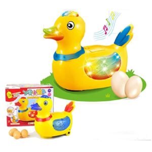 Musical Electric Lay Eggs Duck Toys For Kids And Boys - Battery...