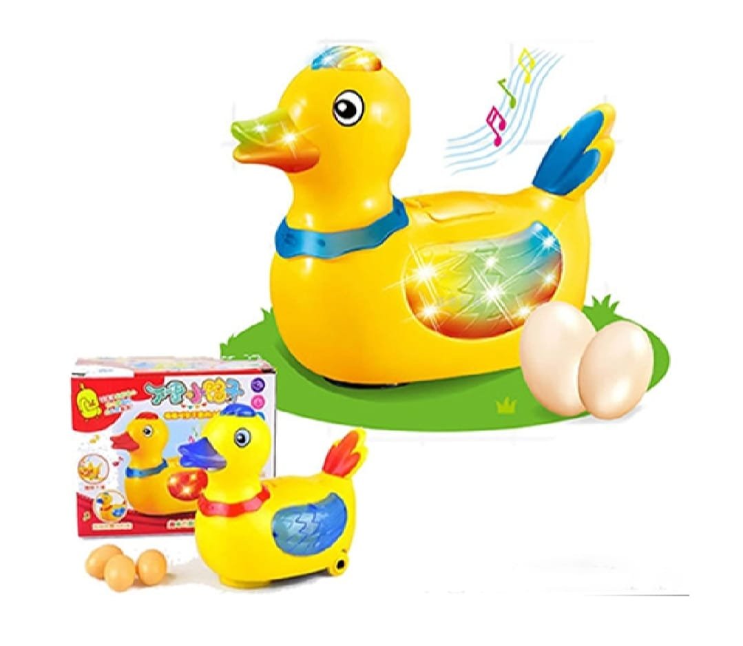 Musical Electric Lay Eggs Duck Toys For Kids And Boys - Battery...