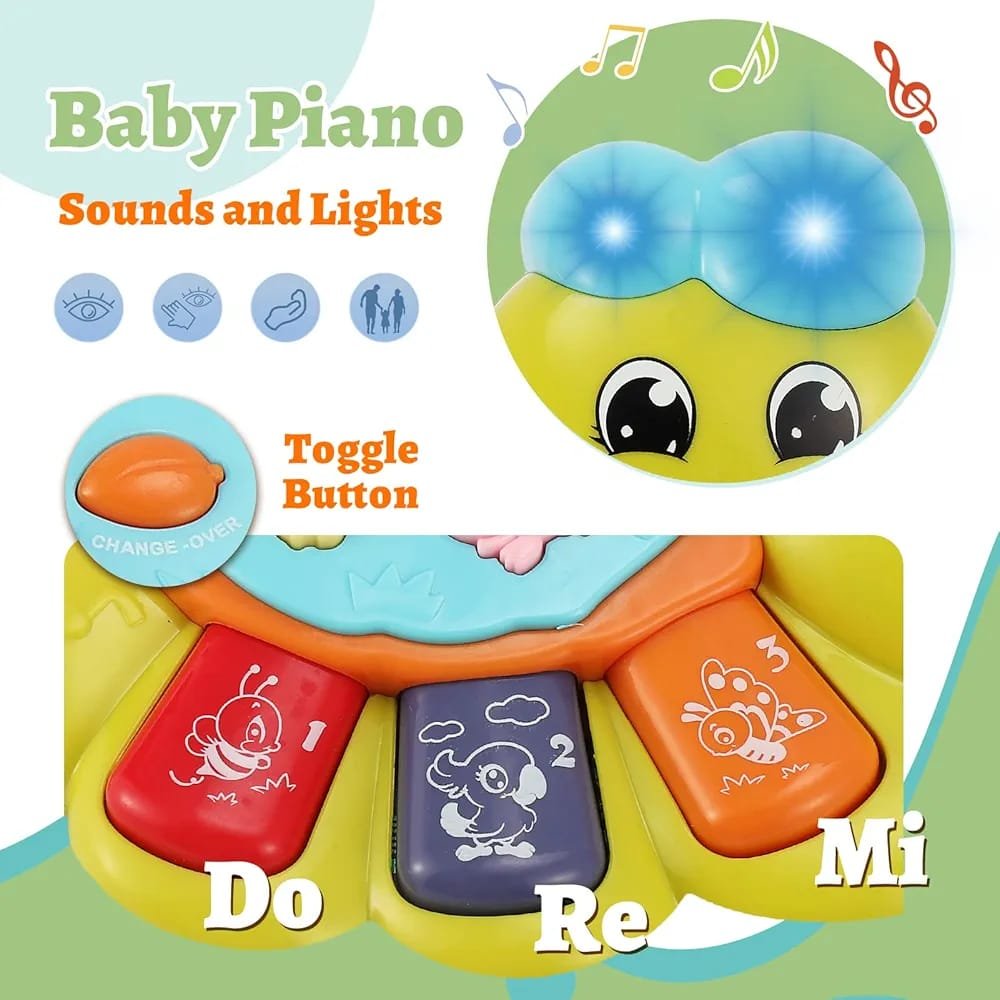 Toey Play Baby Toy With Caterpillar For 12+ Months, Musical Piano... - Image 2
