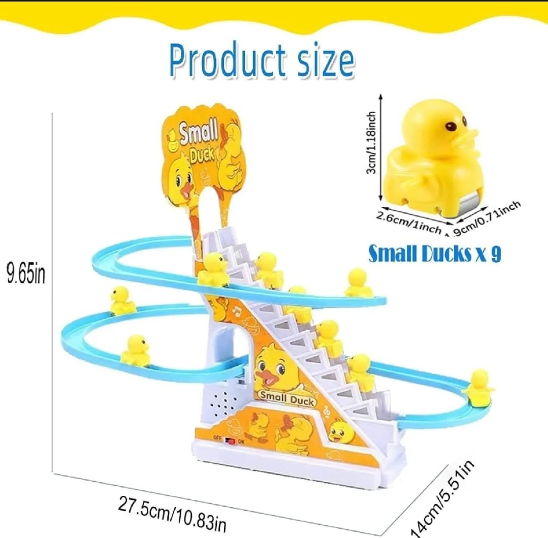 Duck Slide Toy Set, Funny Automatic Stair-Climbing Ducklings... - Image 5