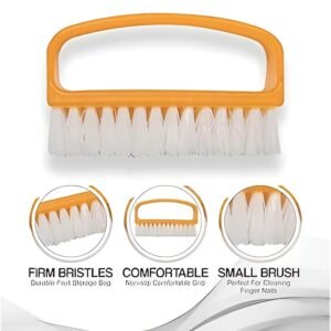 Pack Of 3 Nail Brush Set With Handle