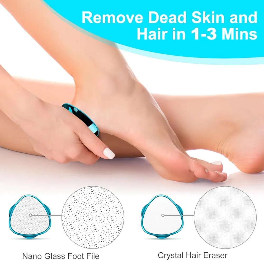 2 In 1 Double-Sided Nano Glass Callus Remover &Amp; Crystal Hair... - Image 4