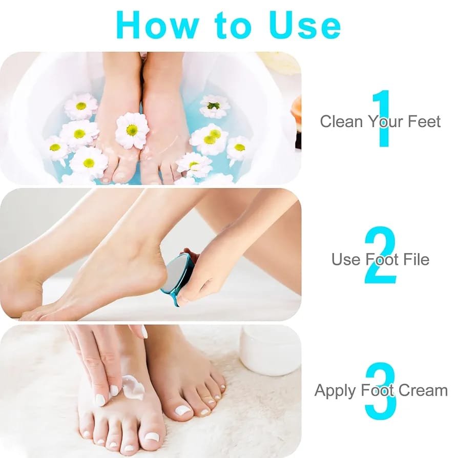 2 In 1 Double-Sided Nano Glass Callus Remover &Amp; Crystal Hair...