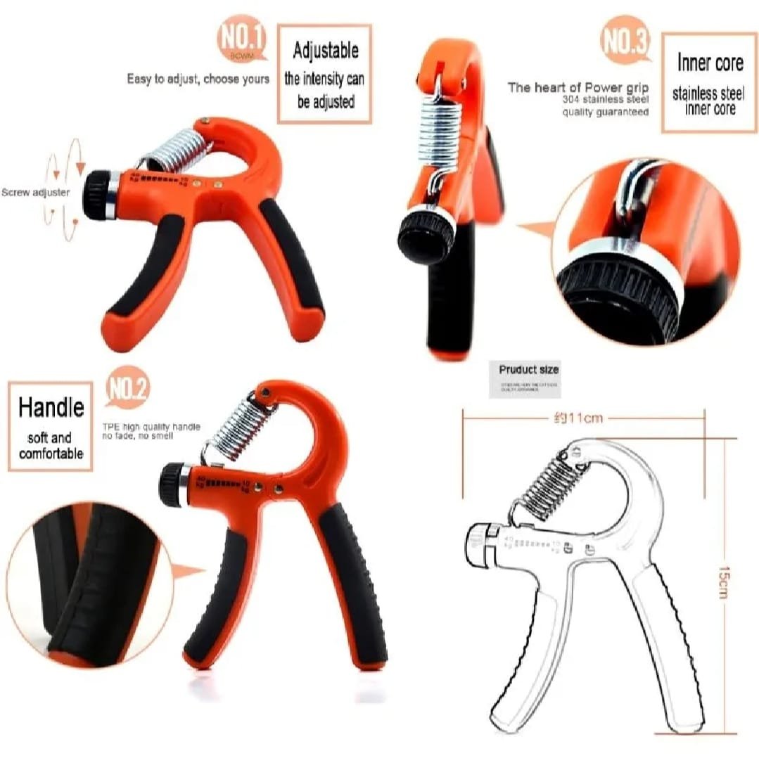 Set Of 2 Adjustable Heavy Hand Grippers (10