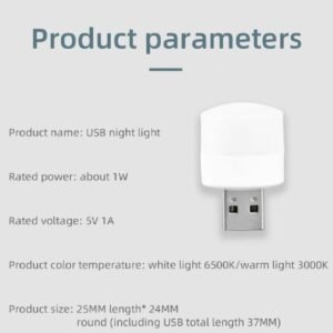 7 Pcs Mini Usb Led Light Bulbs