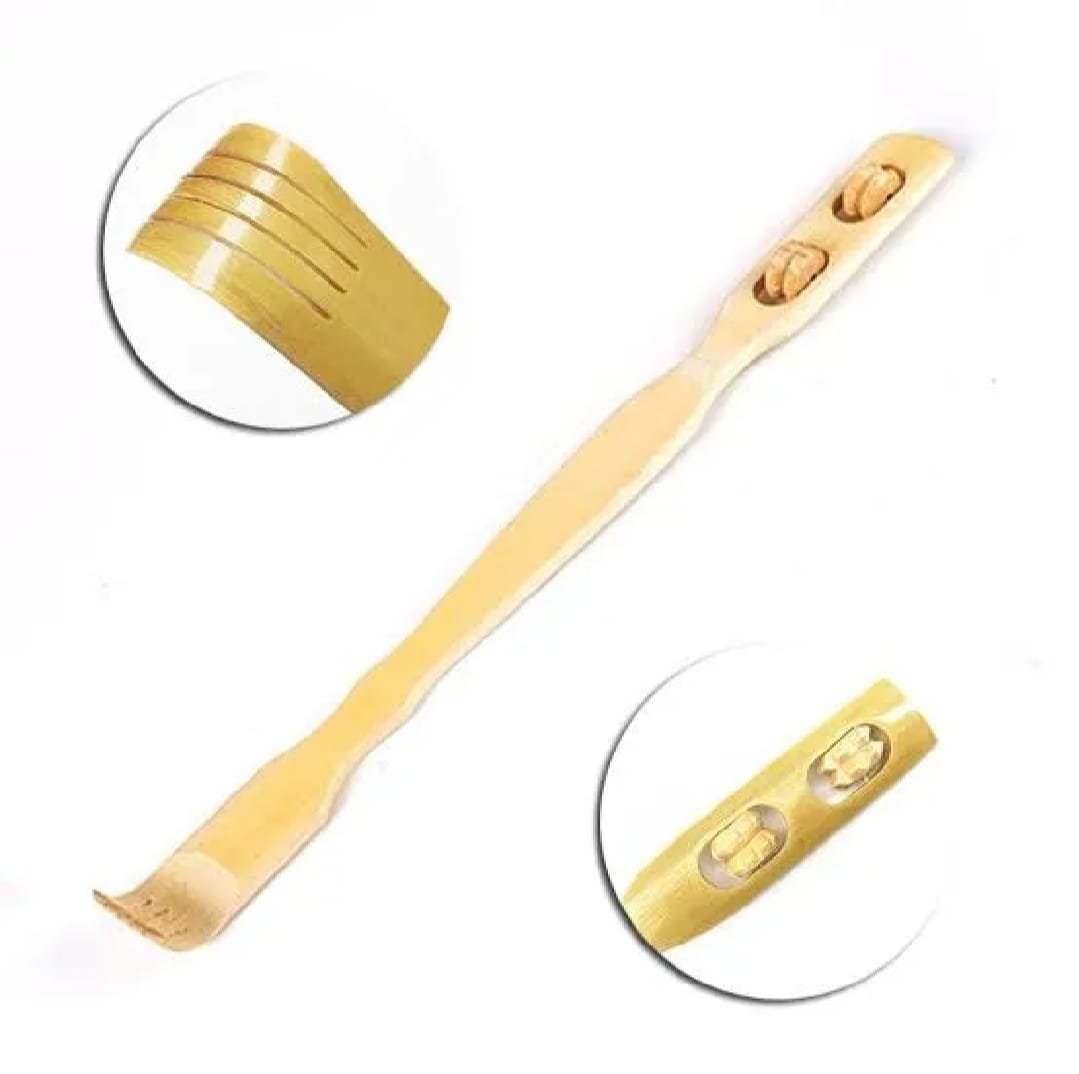 2 Pcs Wooden Back Scratcher &Amp; Massage Stick - Image 2