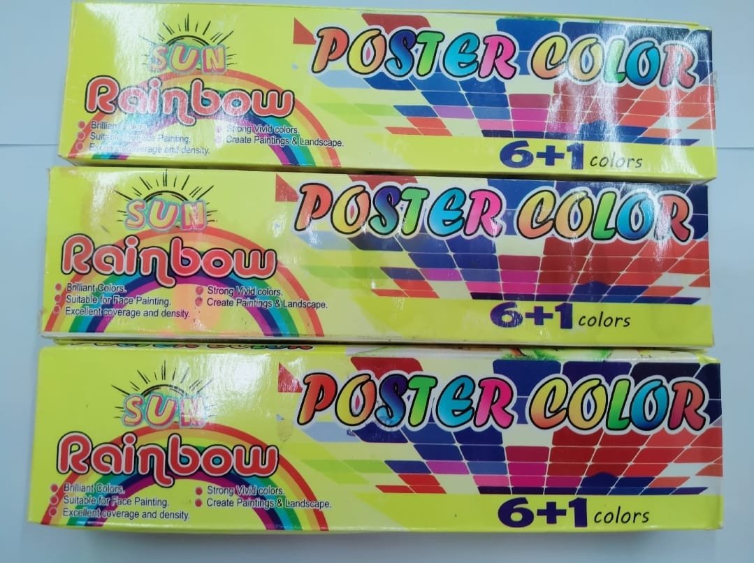 Poster Colours 6+1 Pack With Free Brush - Image 2