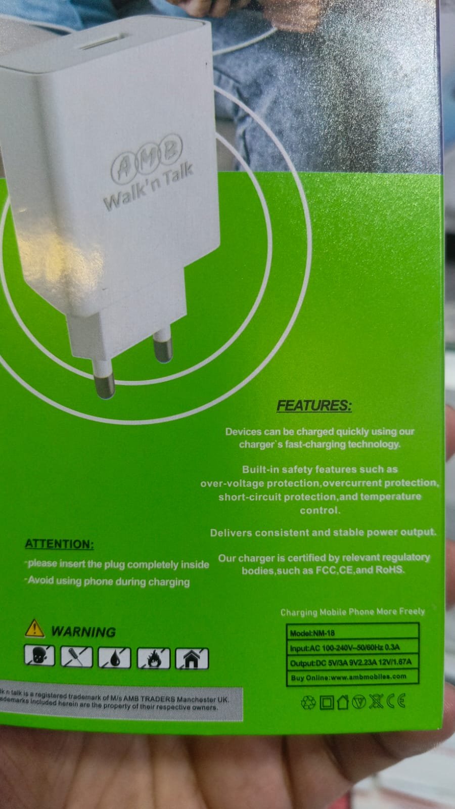 Amb Walk’N Talk 22.5W Super Fast Charger Nm-18 - Image 5
