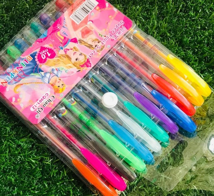Fruit Scent Gel Glitter Pen - Image 3