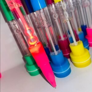 4-In-1 Pen With Stamp, Bubbles, Light, And Writing Function