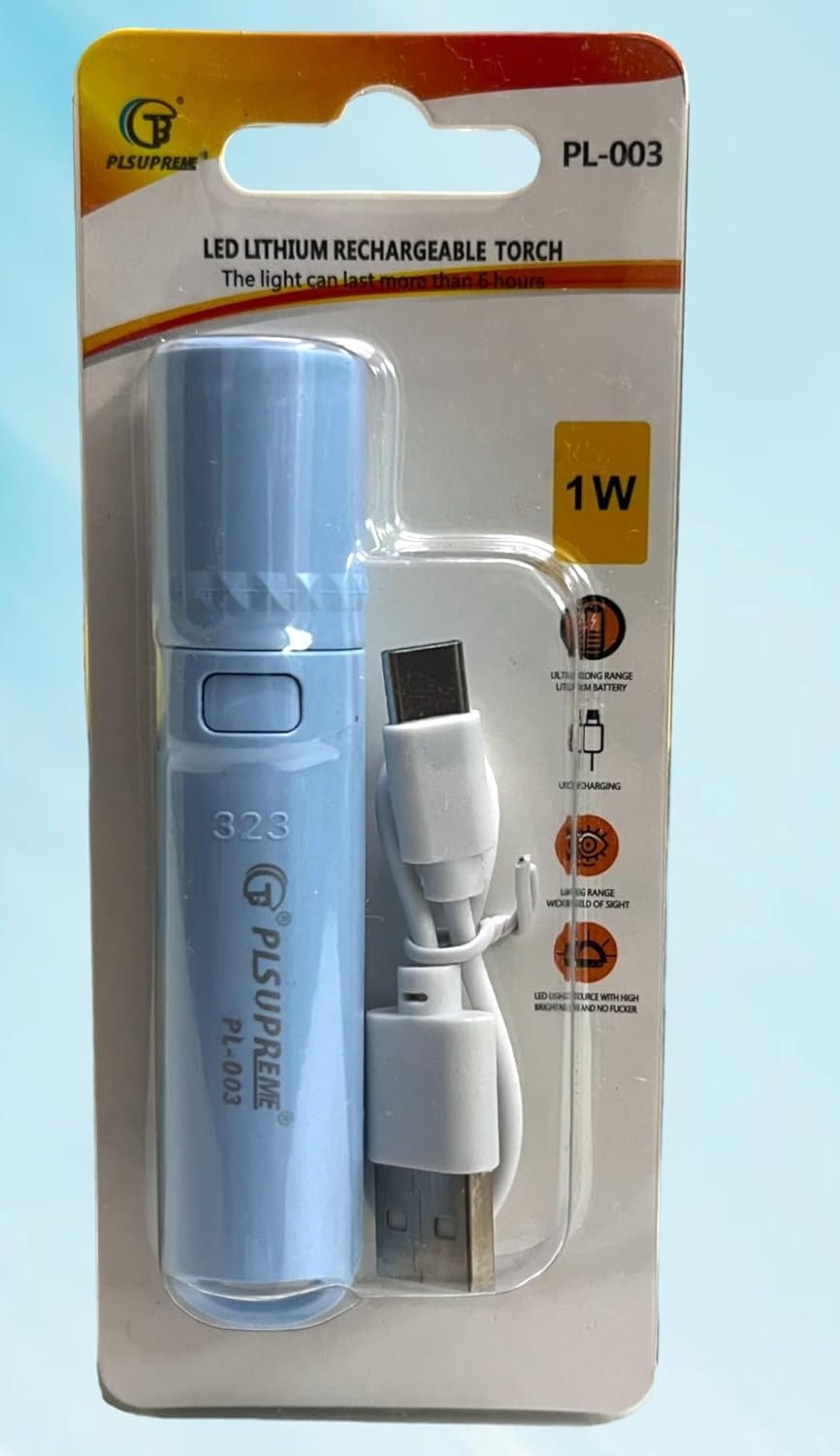 Pl 003 Long Range Led Rechargeable Torch Light - Image 3