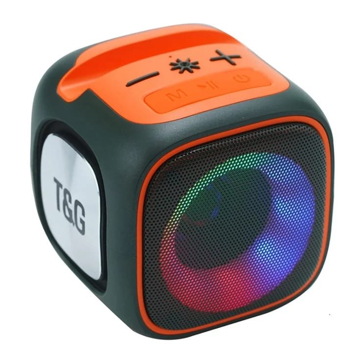 T&Amp;G Portable Bluetooth Speaker With Led Lights, Phone Holder... - Image 2