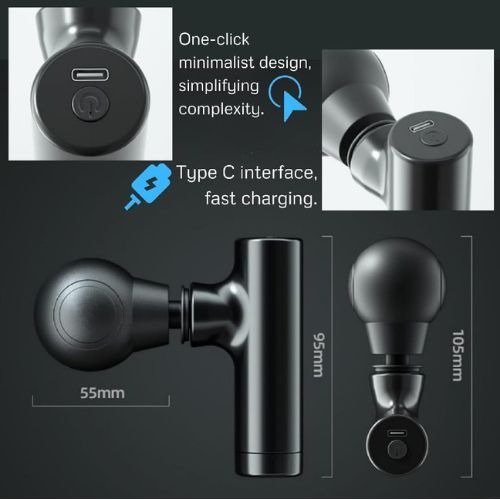 Rechargeable Facial Gun Massager - Image 5