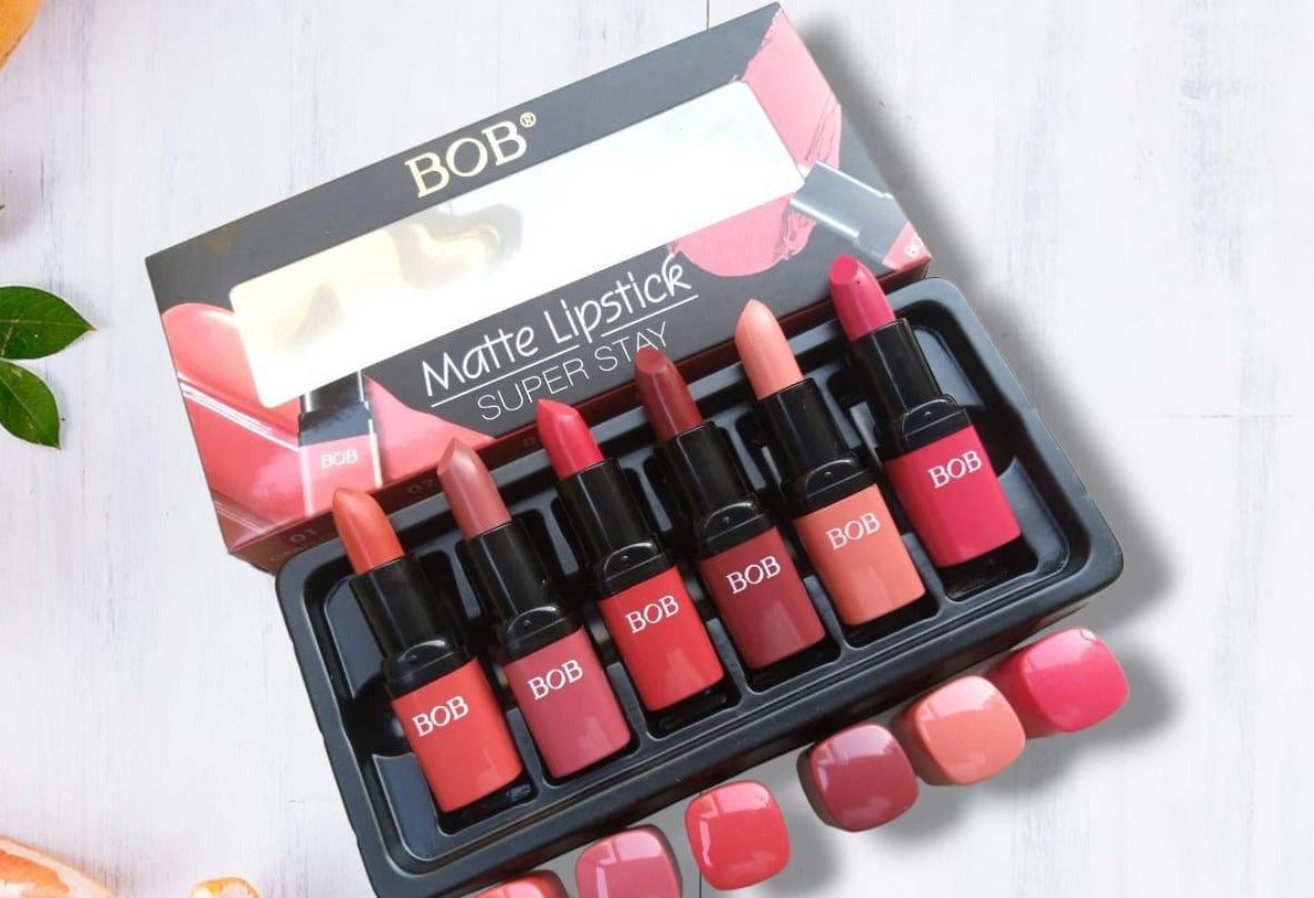 Pack Of 6 Bob Super Stay Matte Lipstick Set - Image 4